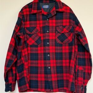 Pendleton Red and Black Checkered Men's Shirt